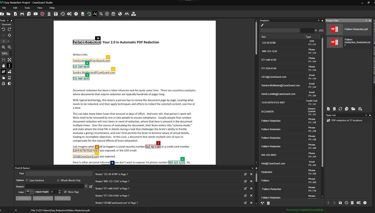 CaseGuard Redaction Software