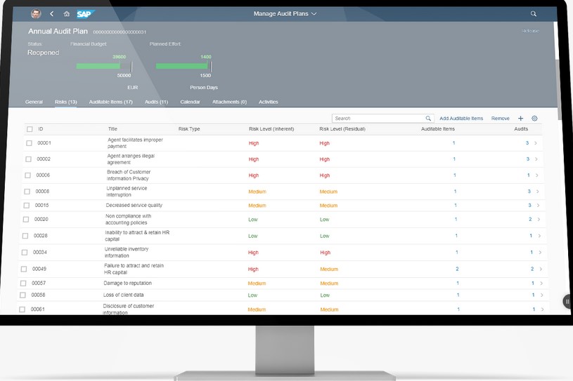 SAP Audit Management