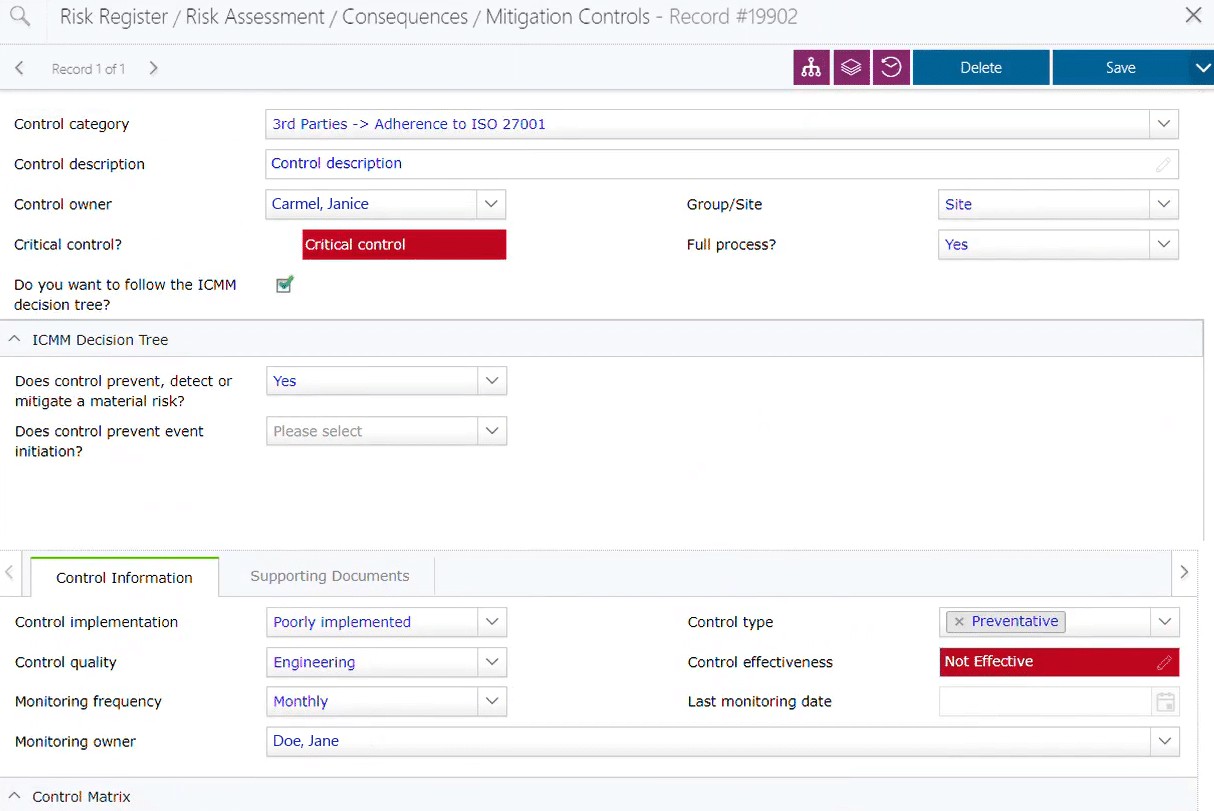 Isometric Risk Register and Risk Assessment Screens for Risk Management.