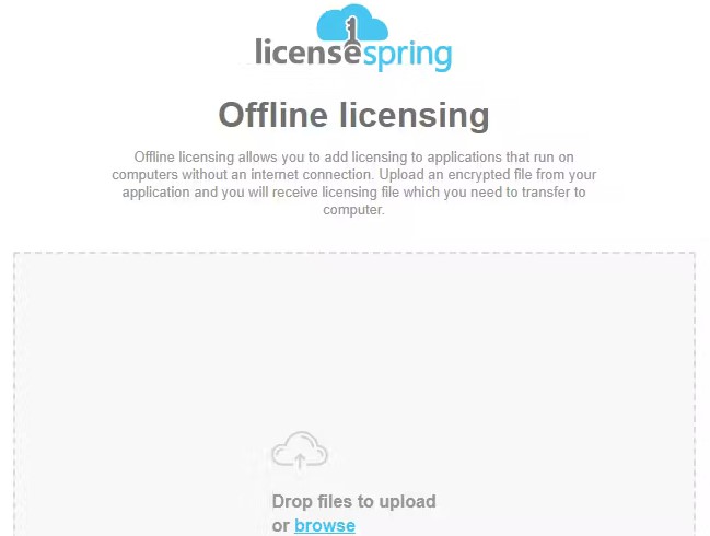 LicenseSpring Offline Licensing.