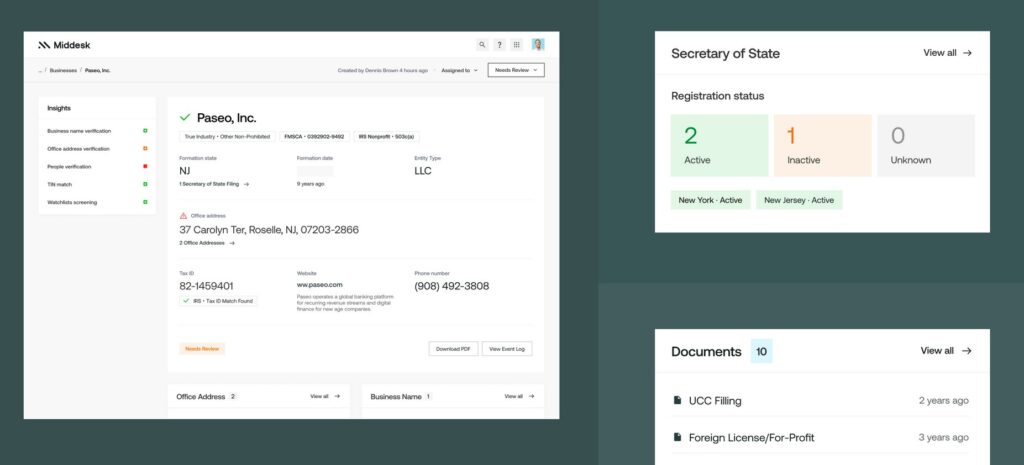 Middesk OFAC Business Identity