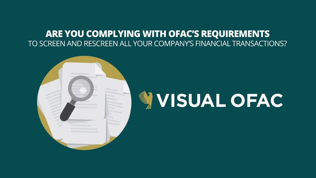 Visual OFAC software platform.