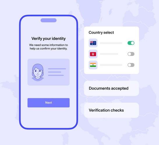 Persona AML compliance verification checking process.
