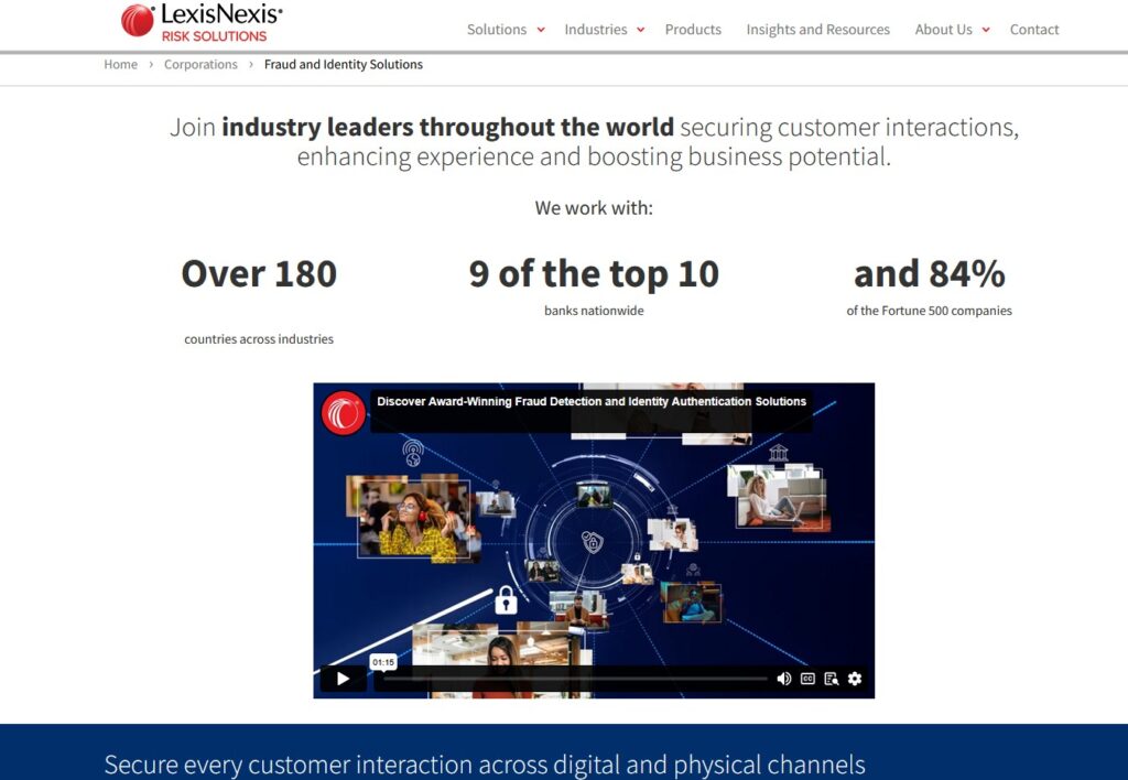 LexisNexis Fraud Detection Solution.