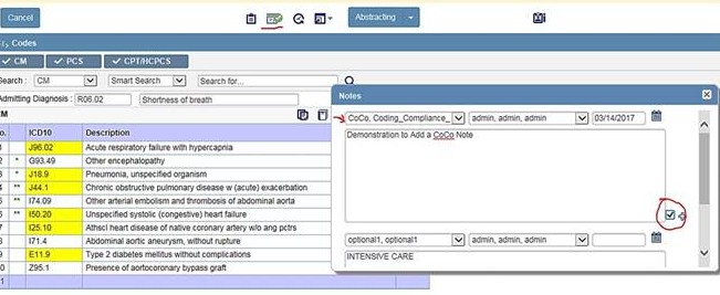 Nuance Clintegrity record management screen.